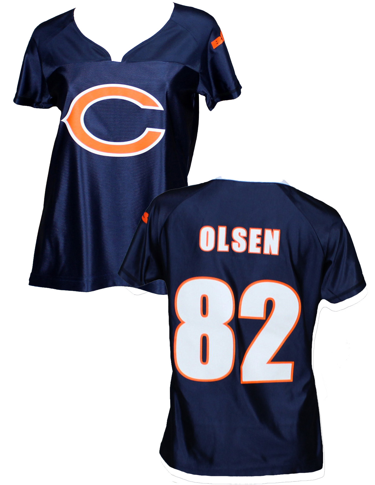 Chicago Bears NFL Football Women's Greg Olsen 82 Fashion Dazzle