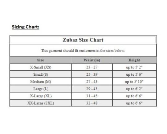 Zubaz Size Chart