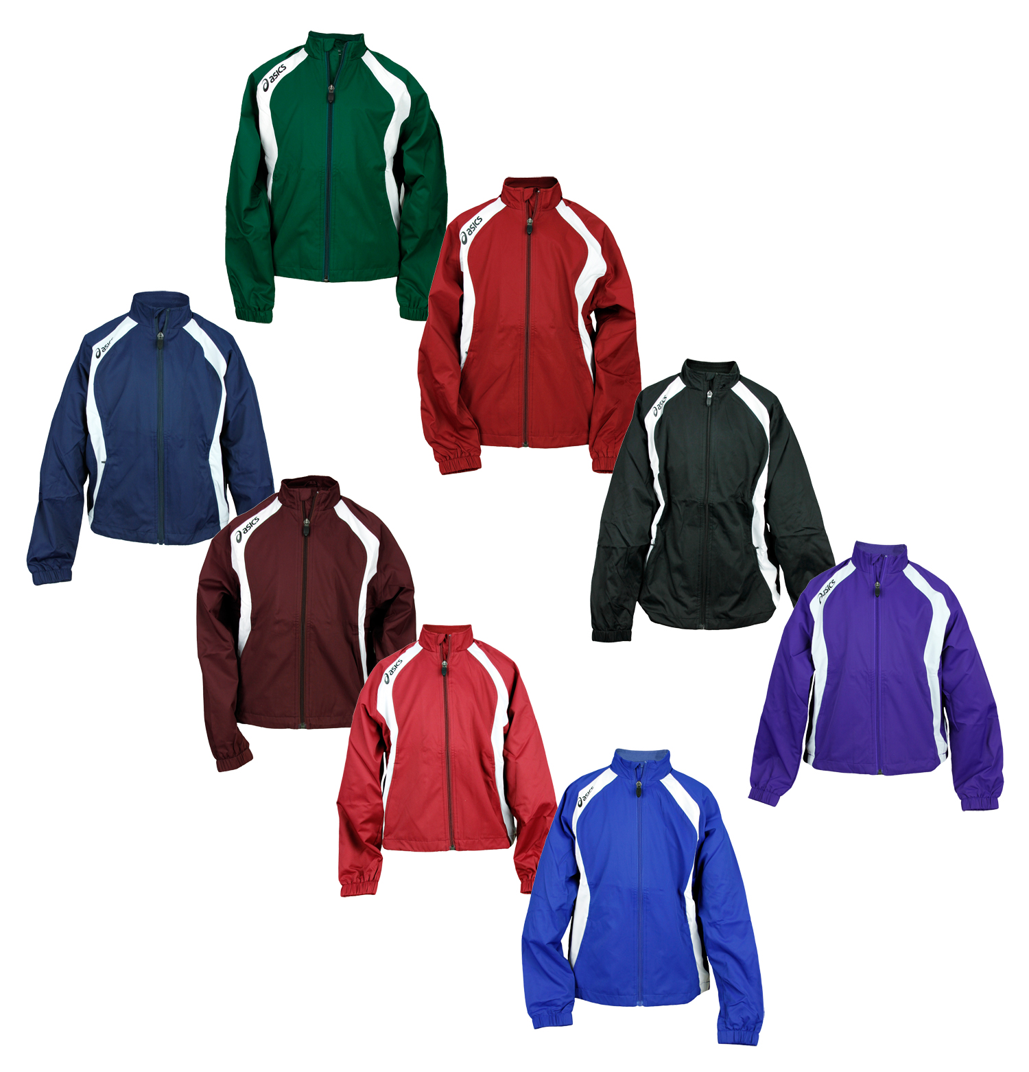 Asics Jr. Caldera Youth Warm Up Jacket Athletic Windbreaker eBay