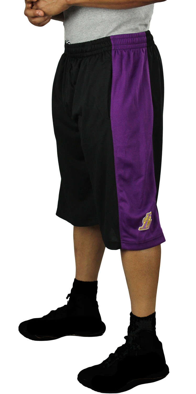 Ultra Game Ultra game NBA Los Angeles Lakers Mens Mesh Basketball Shorts,  Black, XX-Large