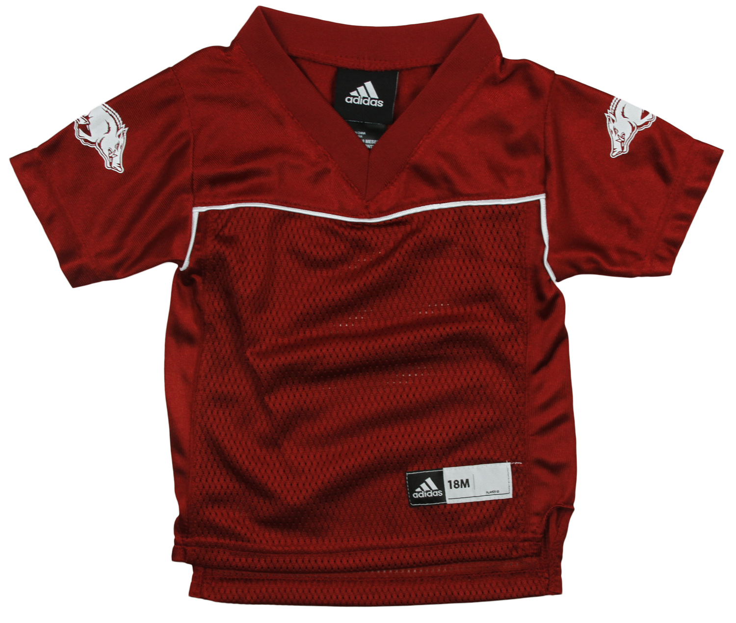 Adidas NCAA College Infant Boys Arkansas Razorbacks V-Neck Replica ...