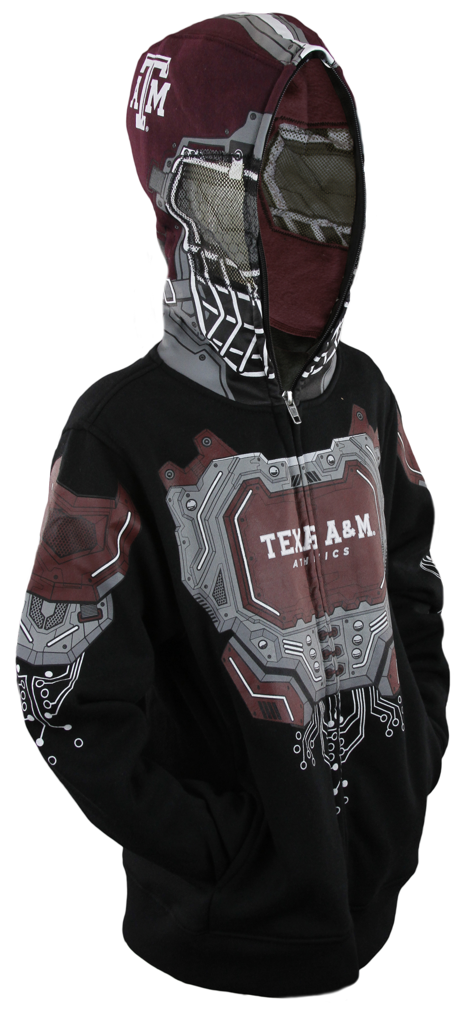 NCAA College Youth Boys Texas A&M Aggies Full Zip Masked Sweatshirt ...