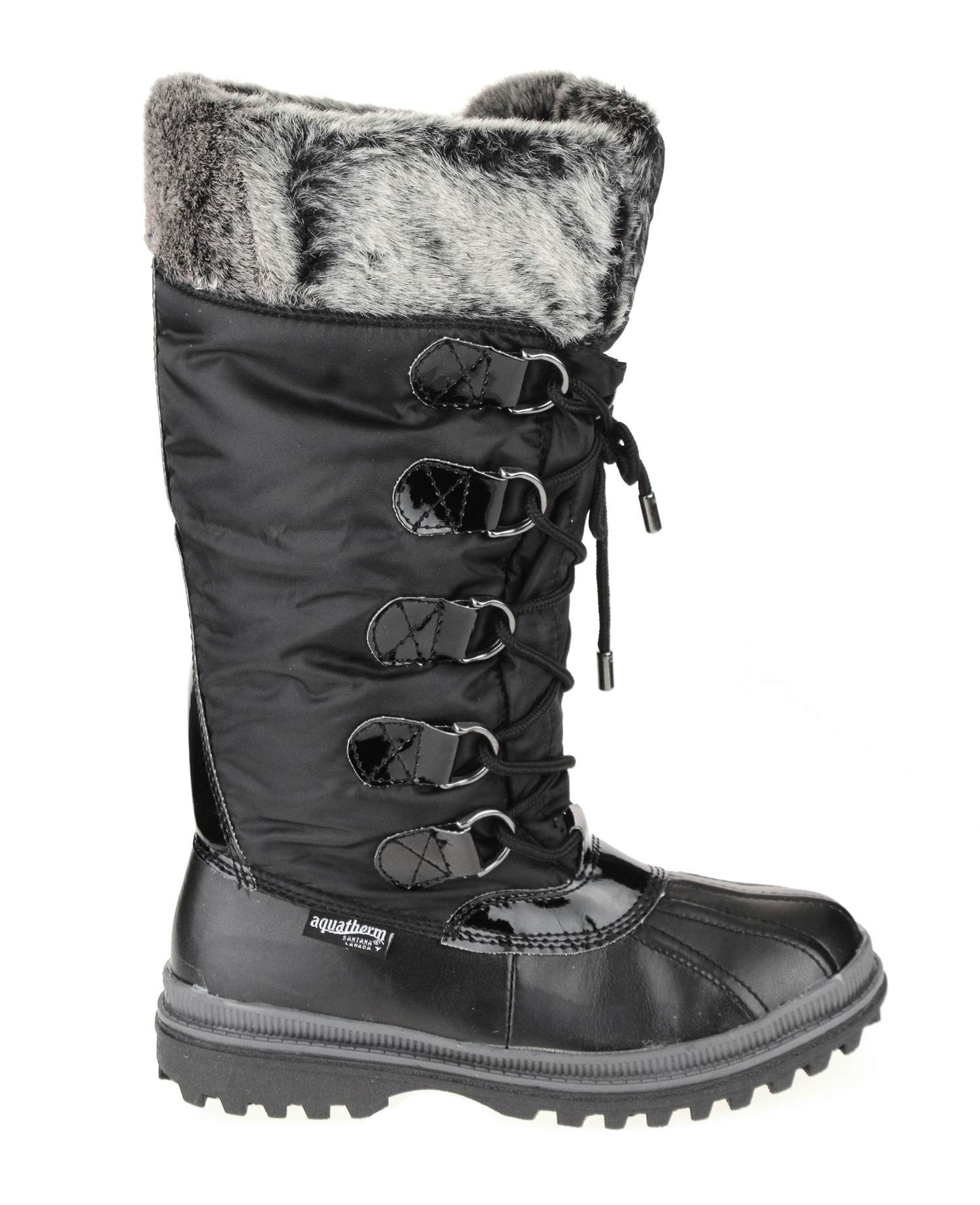 Aquatherm by Santana Canada Women's Birch Winter Snow Boots - Black | eBay