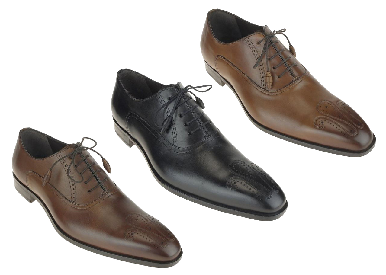 Mezlan Men's 16244 Burnished Leather Medallion Oxfords Dress Shoes eBay