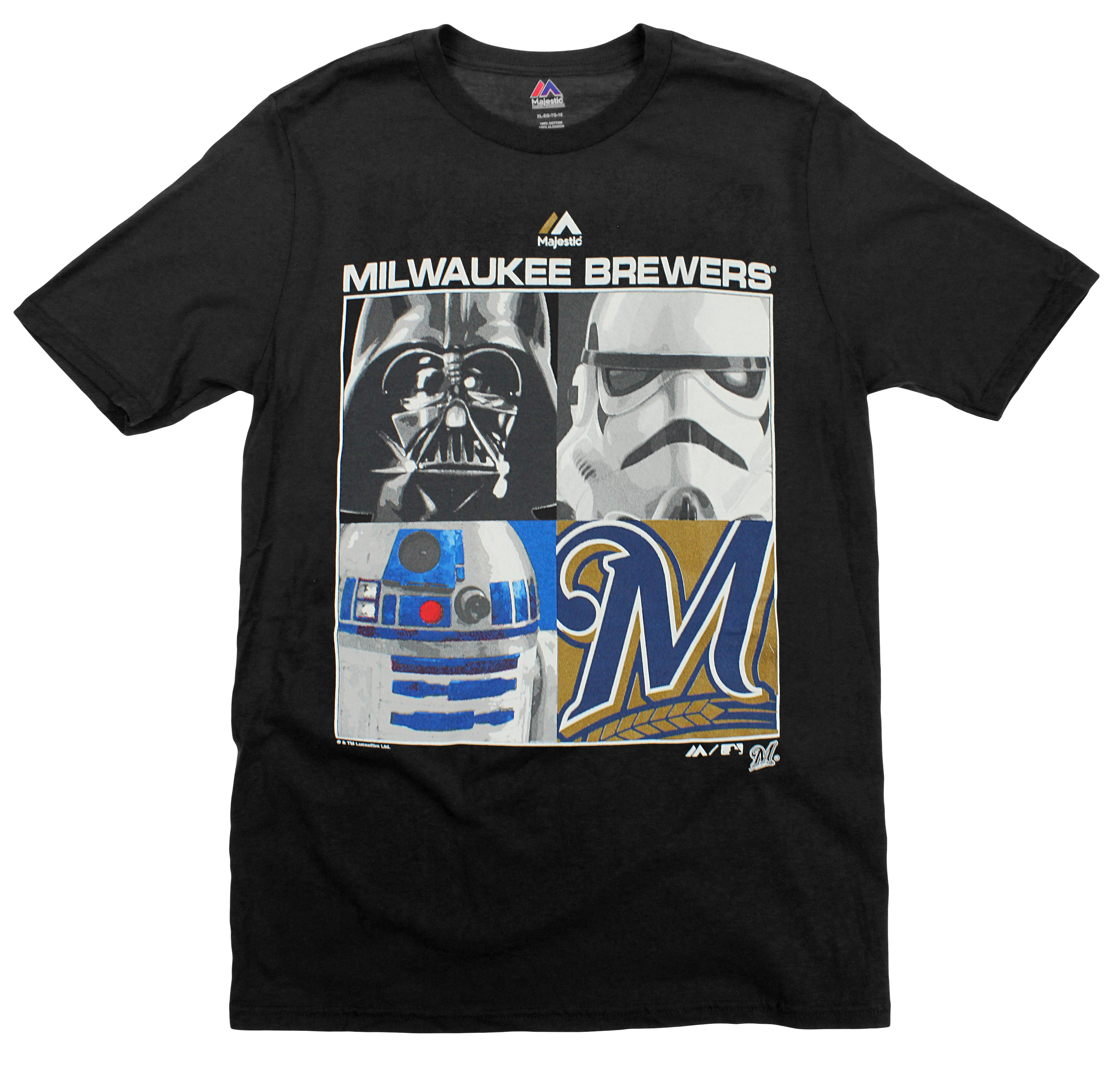 MLB Youth Milwaukee Brewers Star Wars Main Character TShirt, Black eBay