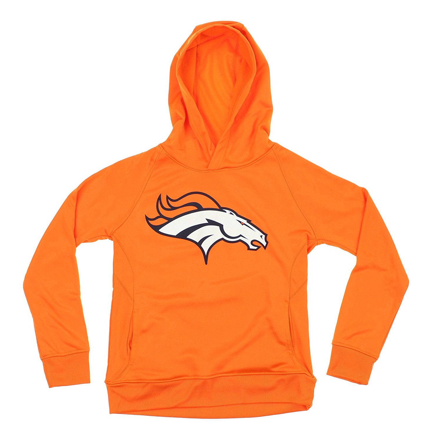 NFL Youth Denver Broncos Fleece Performance Hoodie, Orange | eBay
