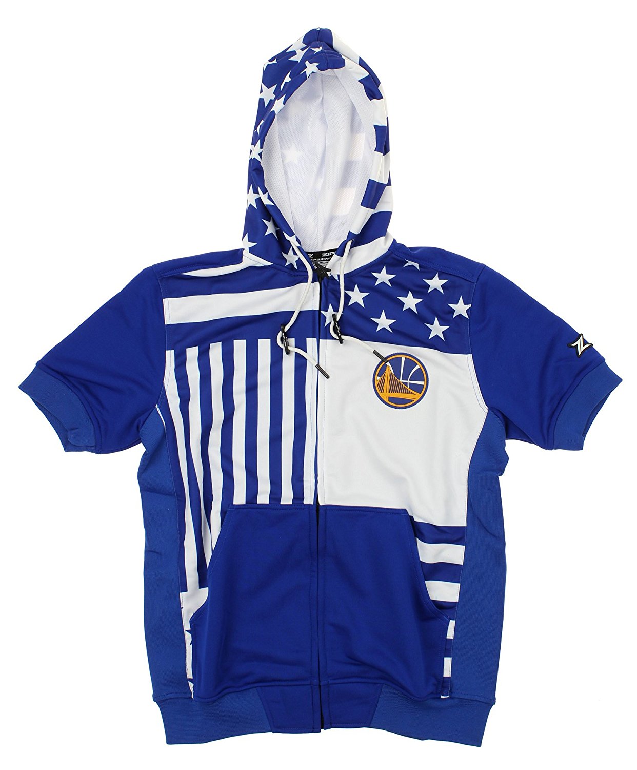 Zipway NBA Mens Golden State Warriors Flag Short Sleeve Hoodie | eBay