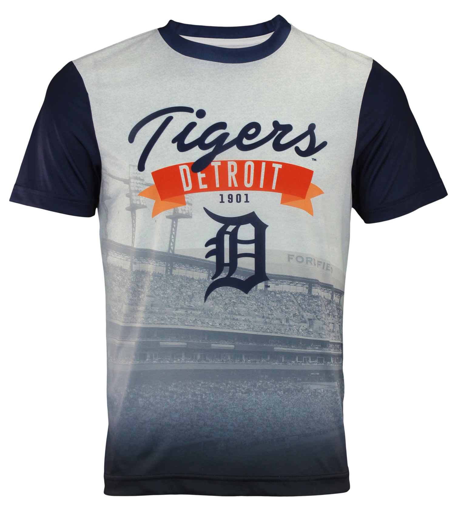 Forever Collectibles MLB Men's Detroit Tigers Outfield Photo Tee | eBay