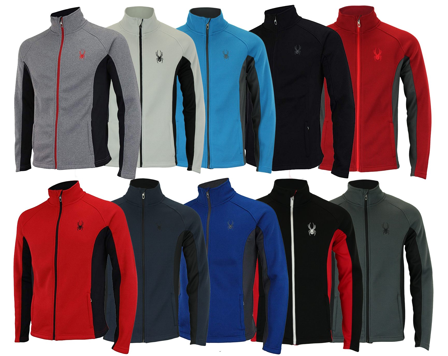 spyder men's raider full zip sweater