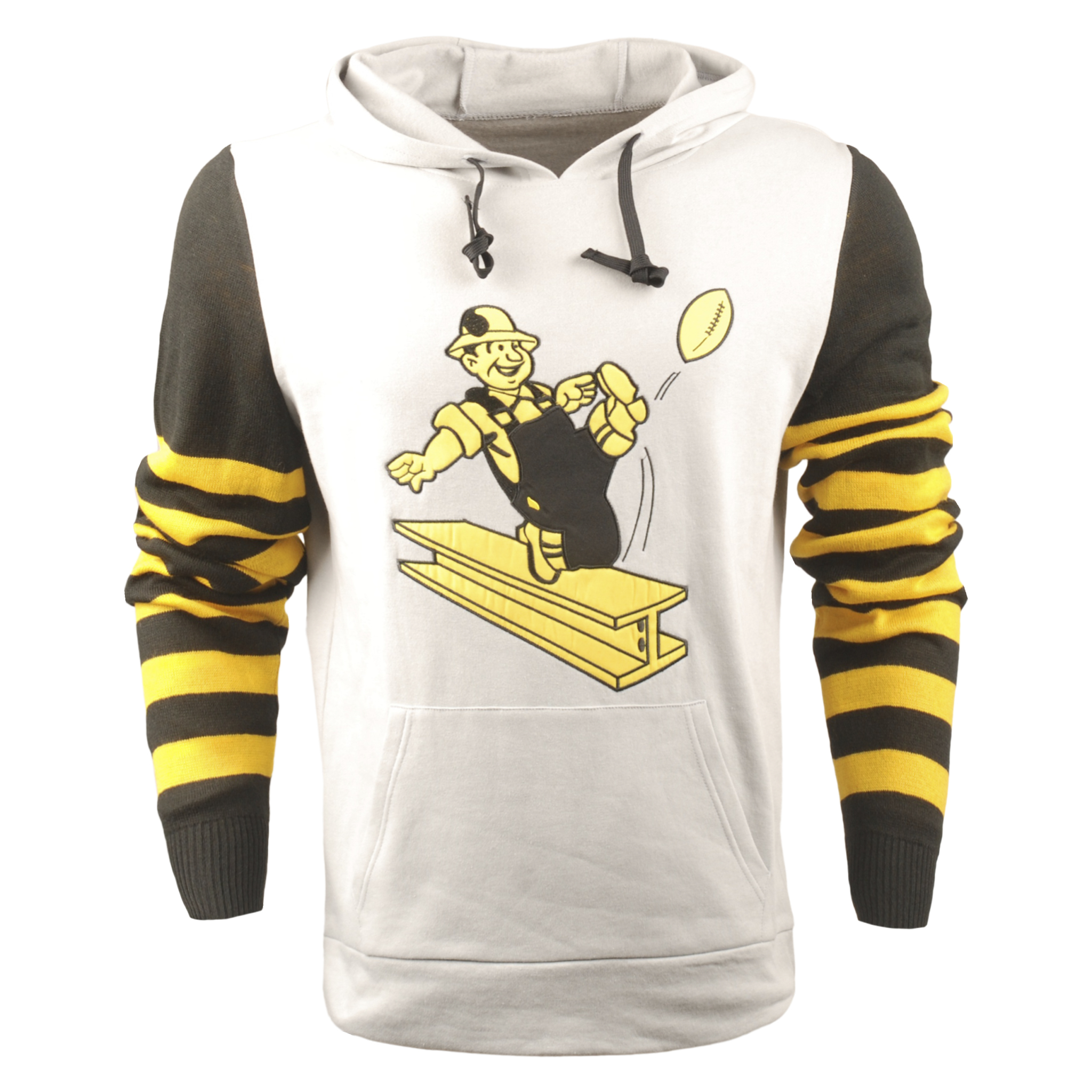 Pittsburgh Steelers Big Logo Hooded Sweater Medium