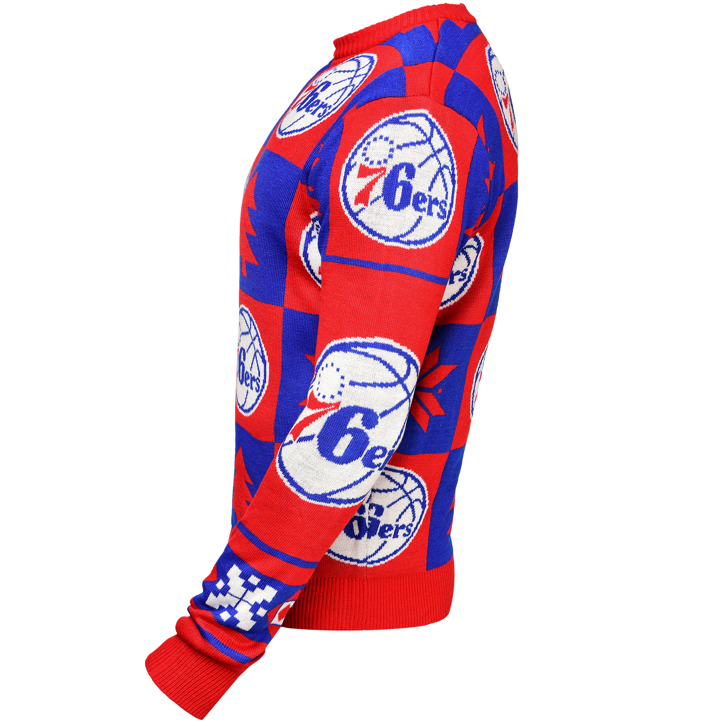 Forever Collectibles NBA Basketball Mens Philadelphia 76ers Patches Ugly Sweater | eBay