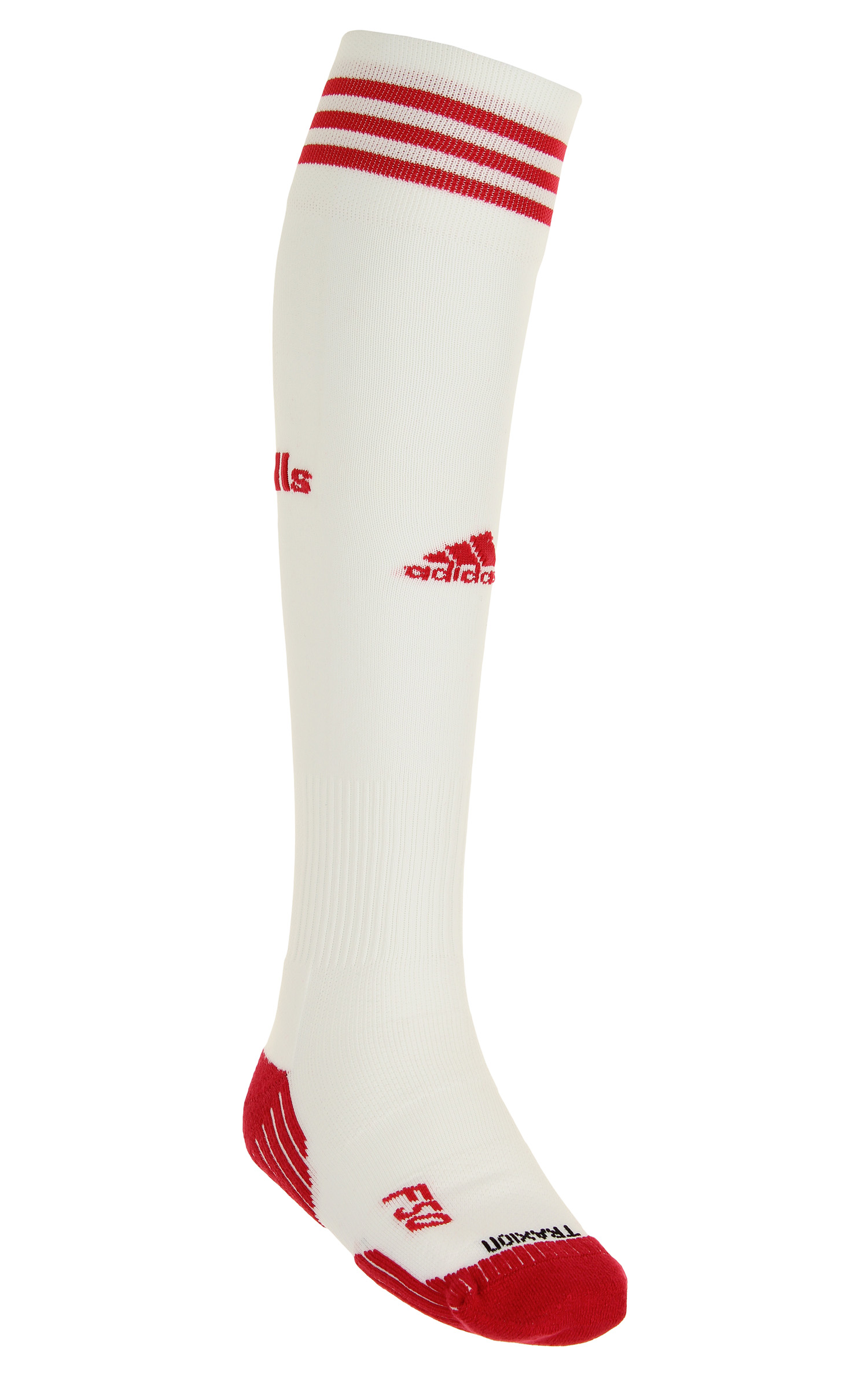 Adidas MLS New York Red Bull Classic Cushioned Soccer Socks, White/Red ...