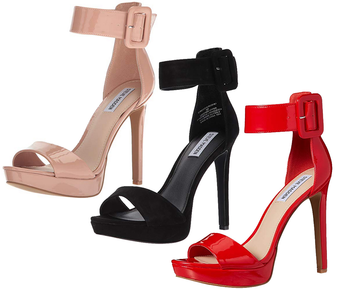2 Color Options Steve Madden Women/'s Dalis Slip On Heel Sandal