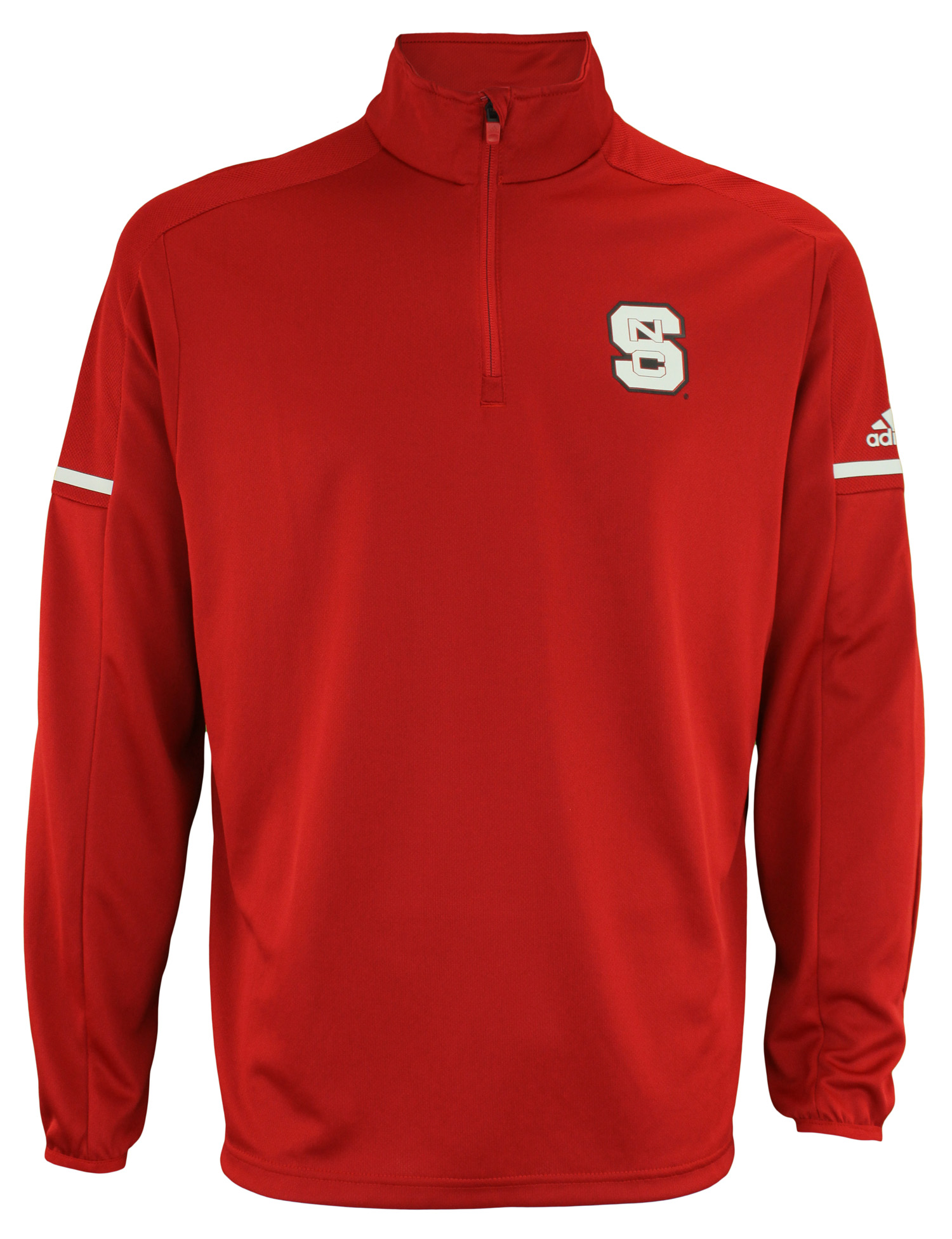 adidas NCAA Men's North Carolina State Wolfpack Team Logo 1/4 Zip Pullover, Red | eBay