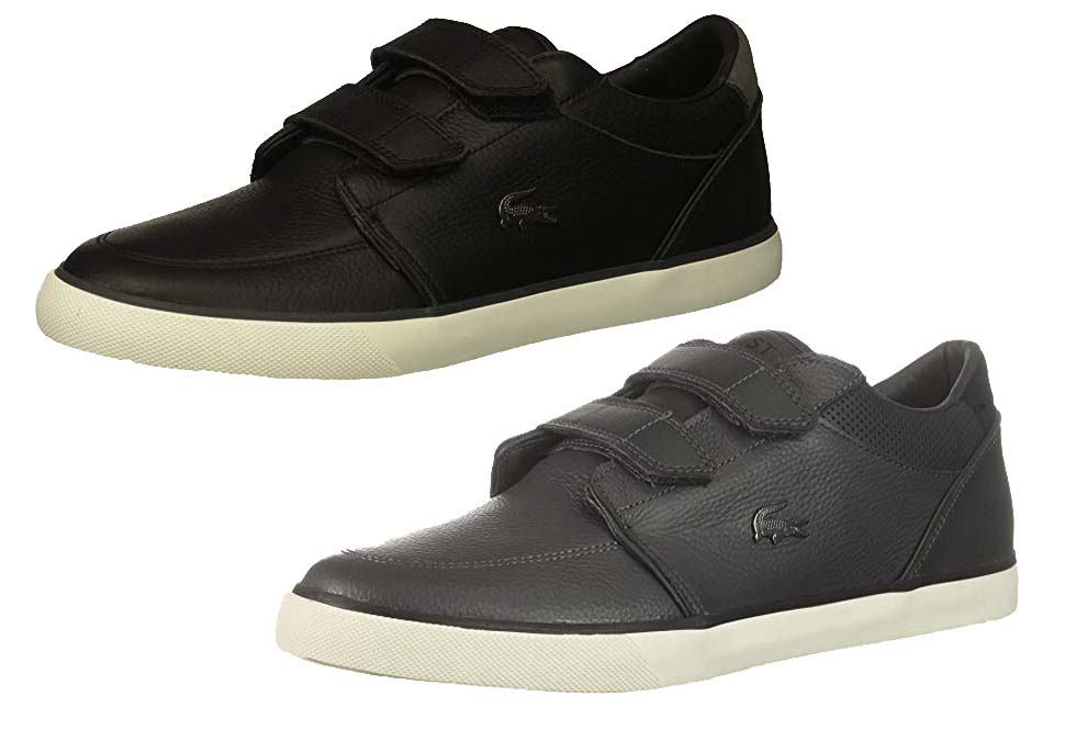 lacoste bayliss leather sneakers