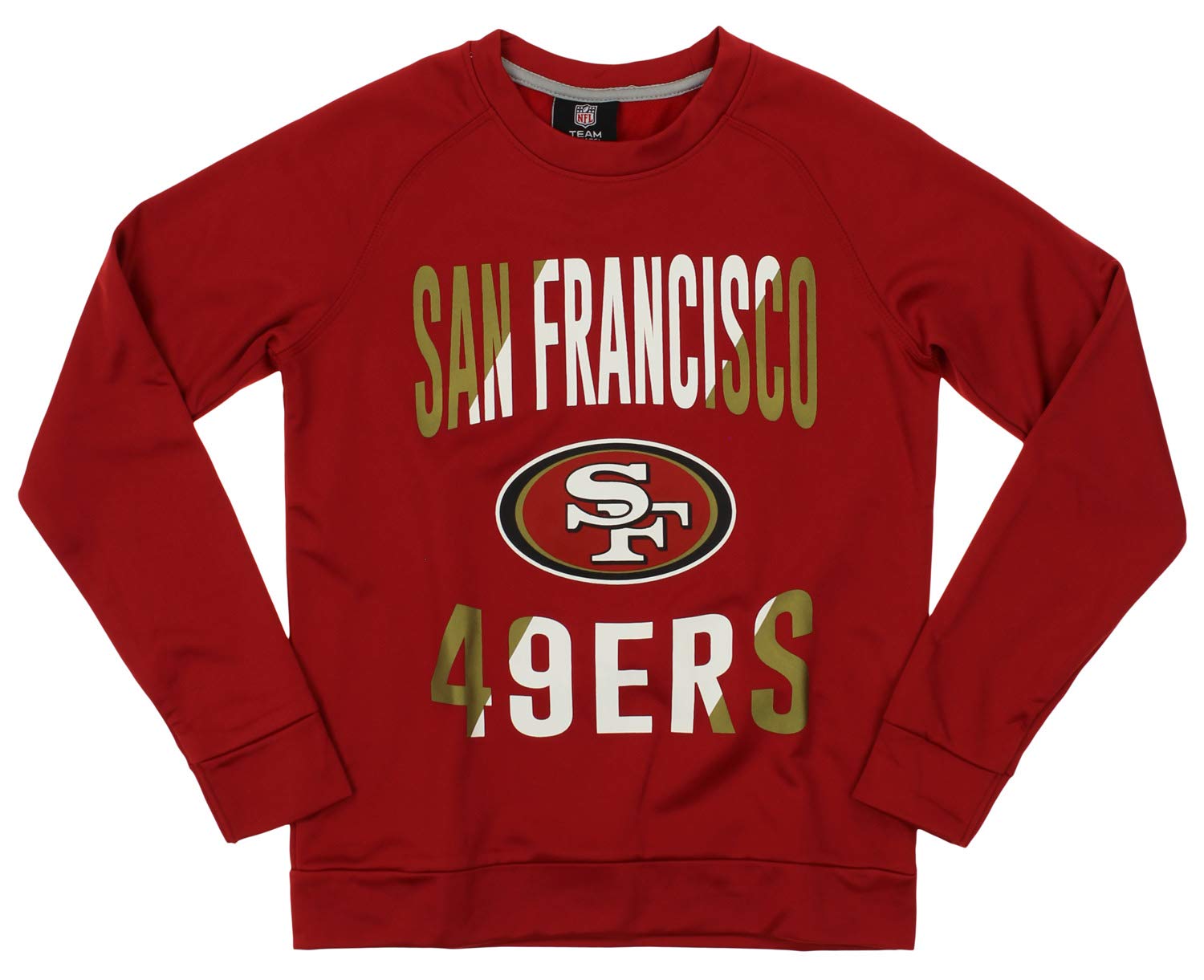 14//16 Performance Hooded Sweatshirt San Francisco 49ers Team Apparel Youth Size Large