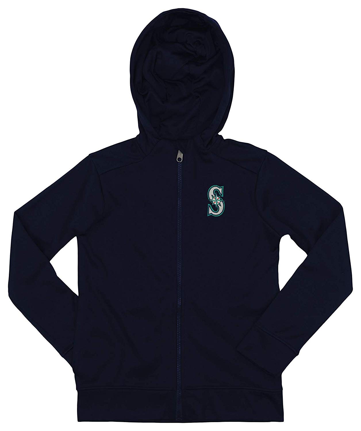 Outerstuff MLB Youth/Kids Seattle Mariners Performance Full Zip Hoodie ...