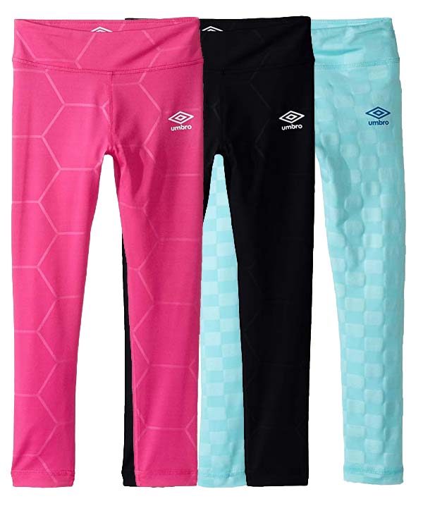 Color Options Umbro Youth Girls 4-14 Logo Taped Leggings