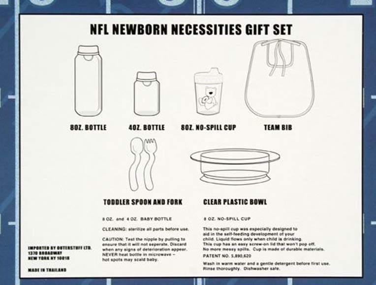 Detroit Lions NFL Football Newborn Baby Necessities Gift Set