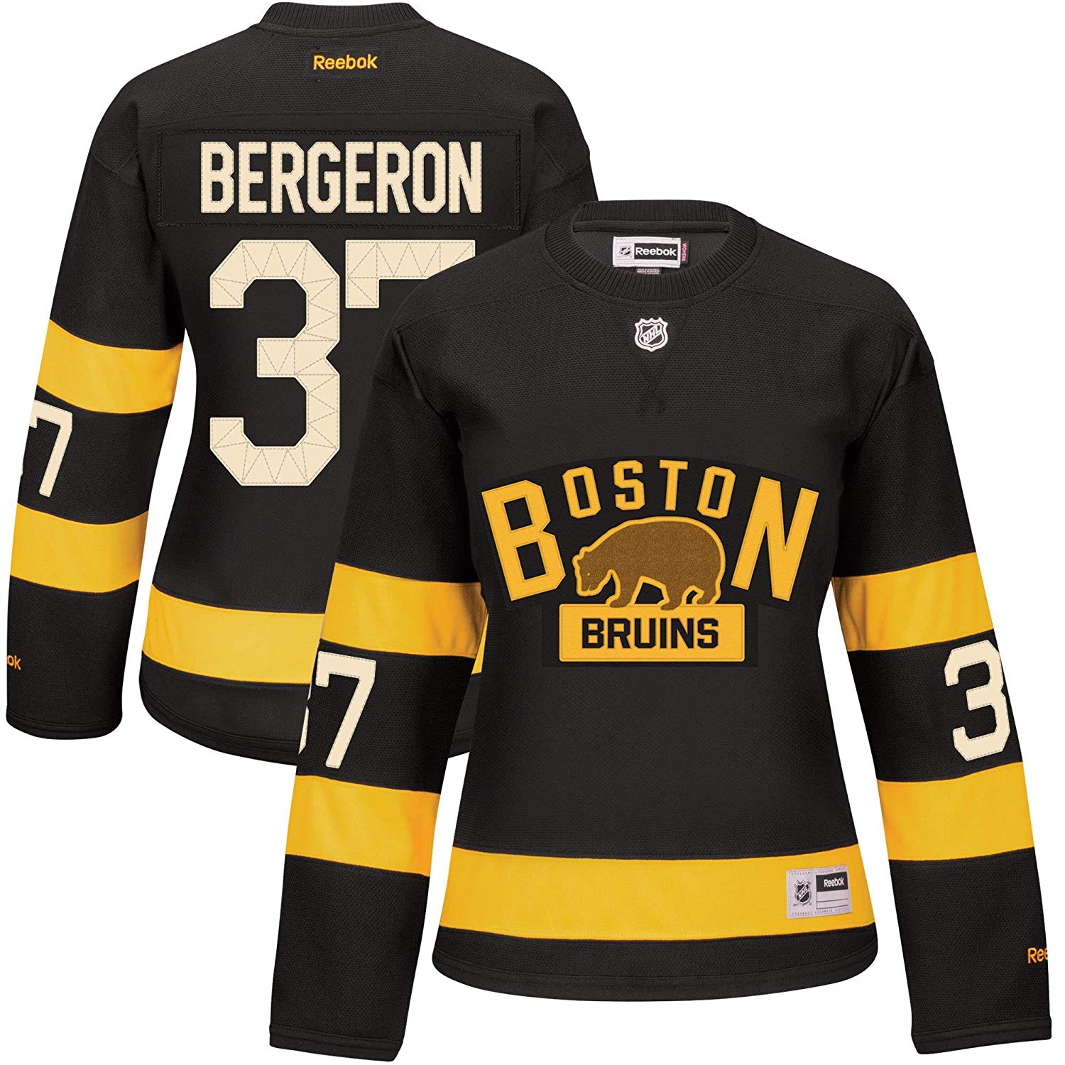 Reebok NHL Women's Boston Bruins Patrice Bergeron #37 Alternate Premier Jersey   eBay