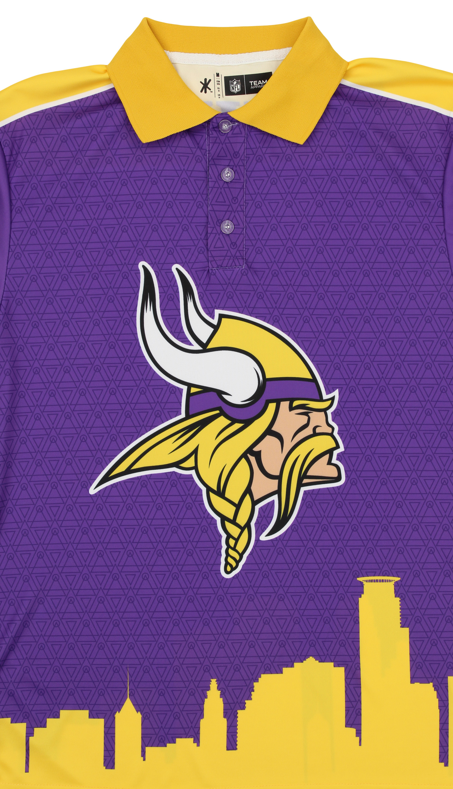 ⭐︎ FOCO NFL Men's Minnesota Vikings Thematic Polo Shirt, Yellow