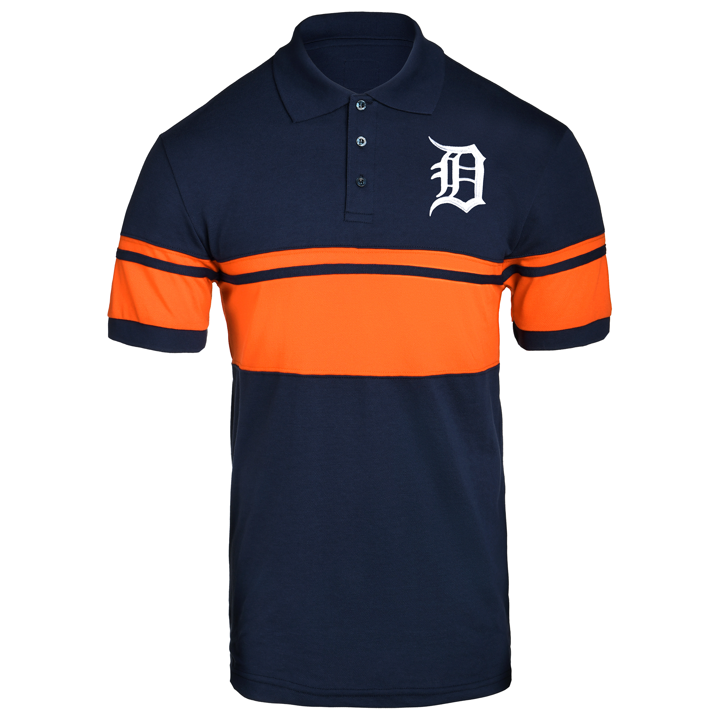 Forever Collectibles MLB Detroit Tigers Men's Cotton Stripe Polo | eBay