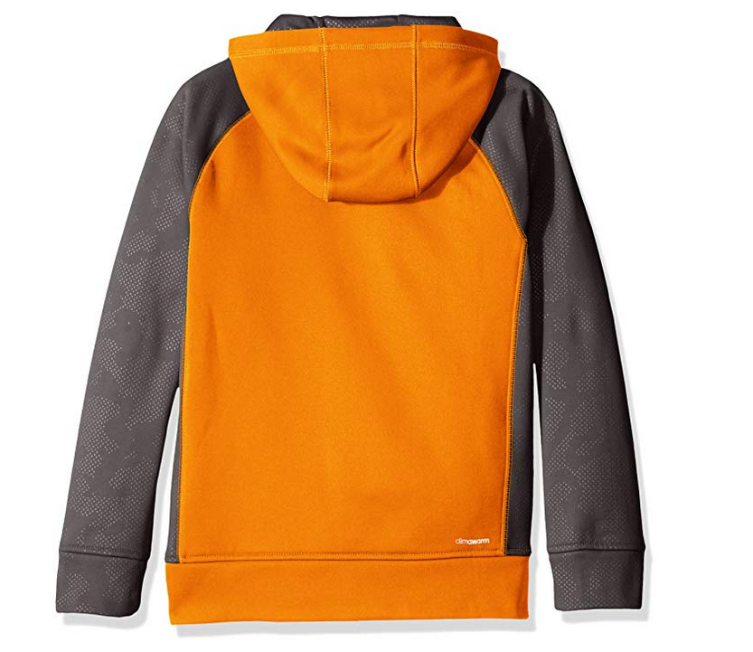 orange tech fleece