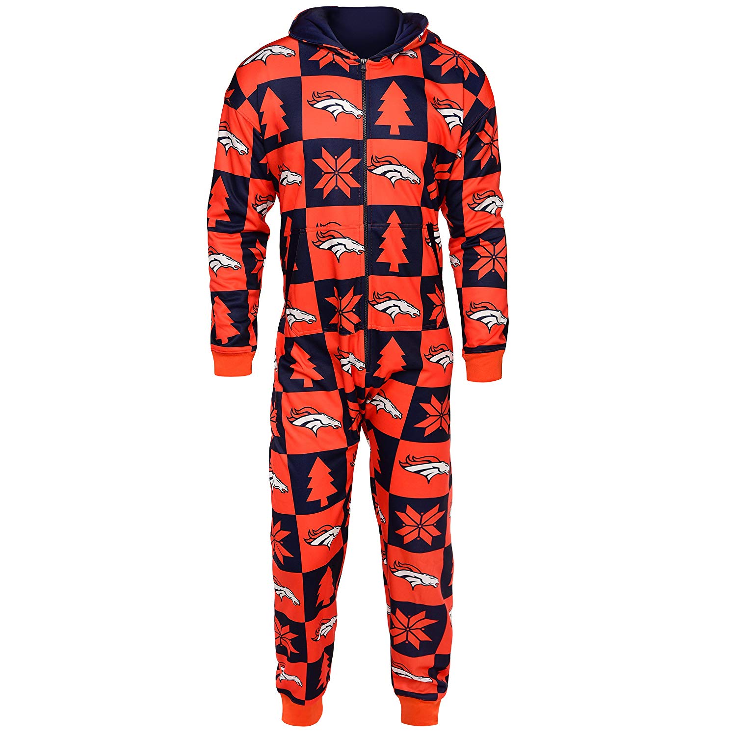 KLEW NFL Men's Denver Broncos Ugly Holiday Suit | eBay