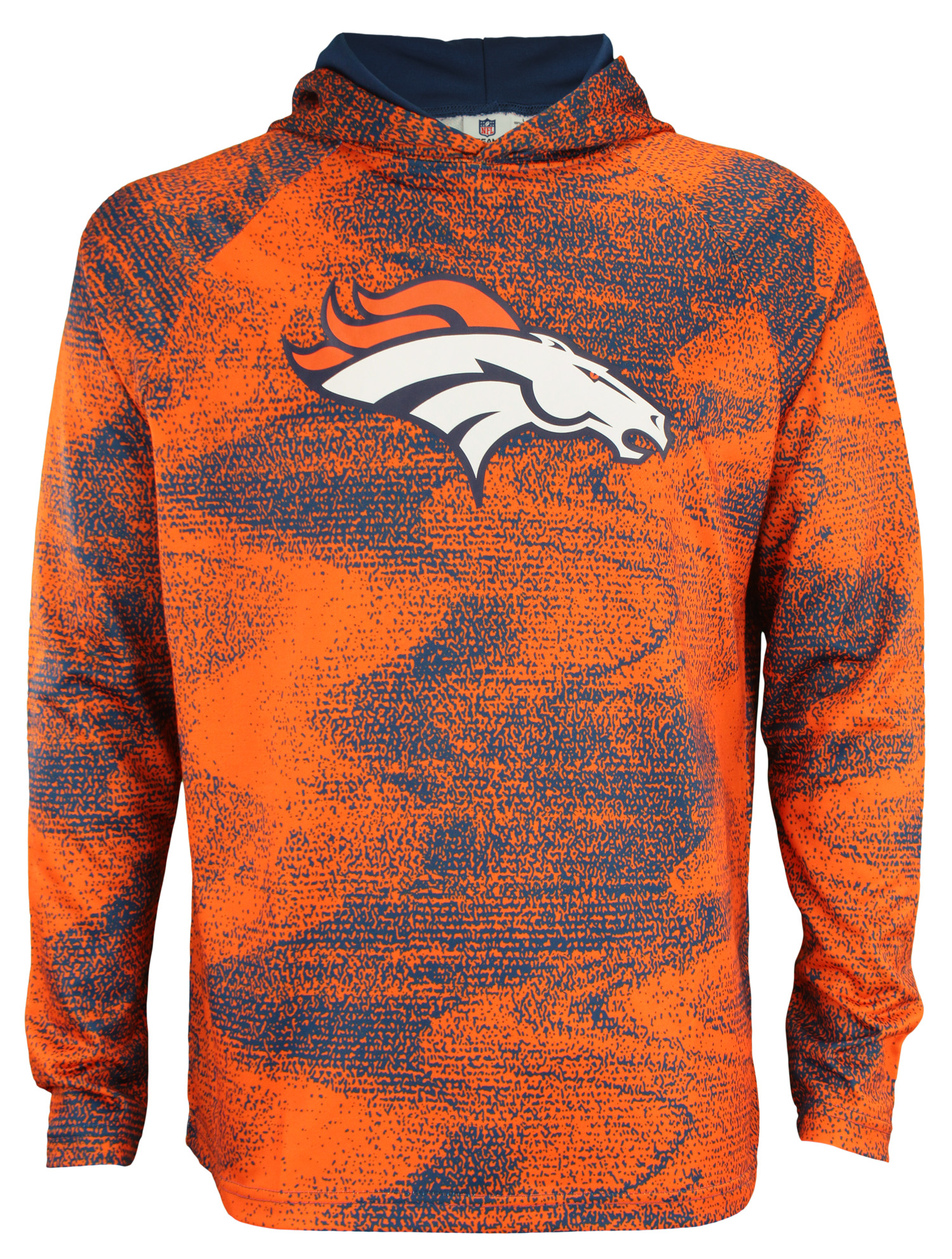 Zubaz NFL Men's Denver Broncos Solid Team Hoodie with Camo Lined Hood –  Fanletic