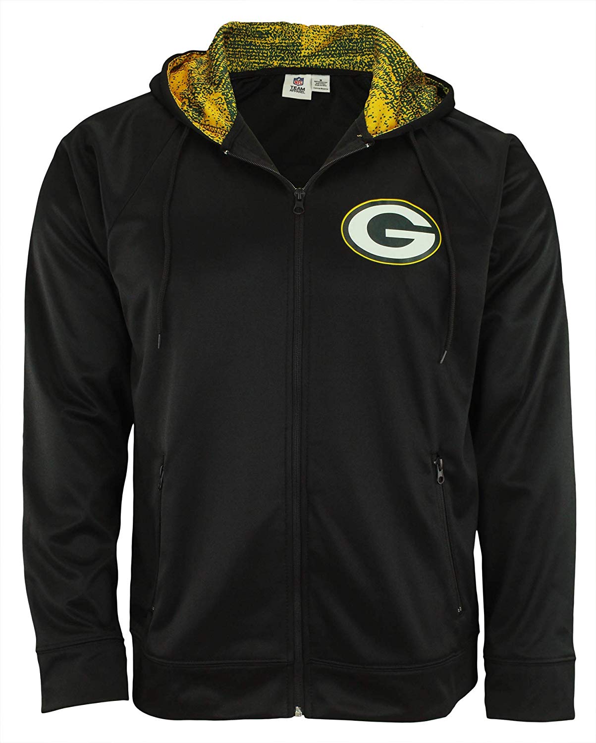 Zubaz NFL Green Bay Packers Men's Heavyweight Full Zip Performance ...