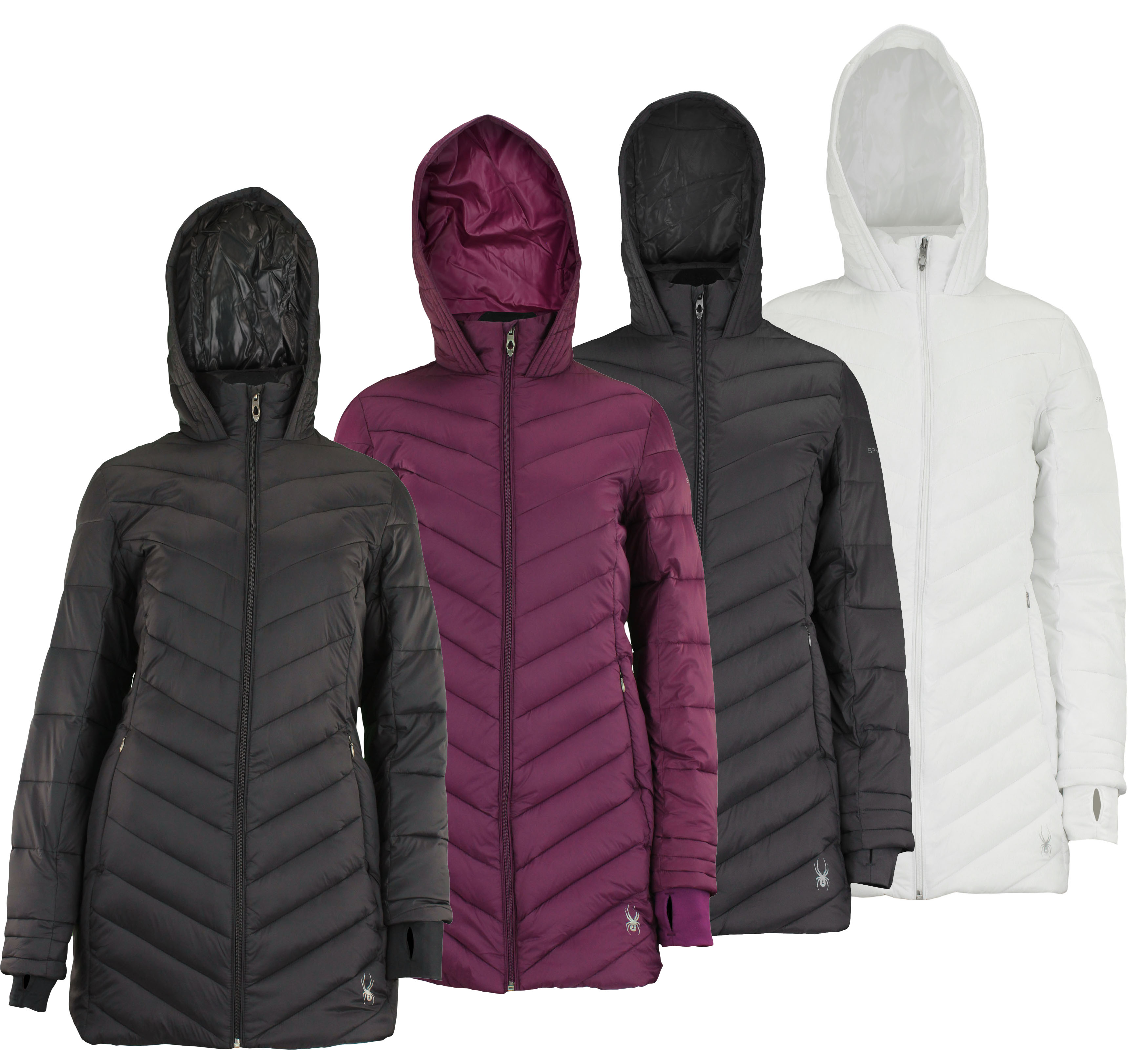 Spyder Women's Boudless Long Puffer Jacket, Color Options eBay
