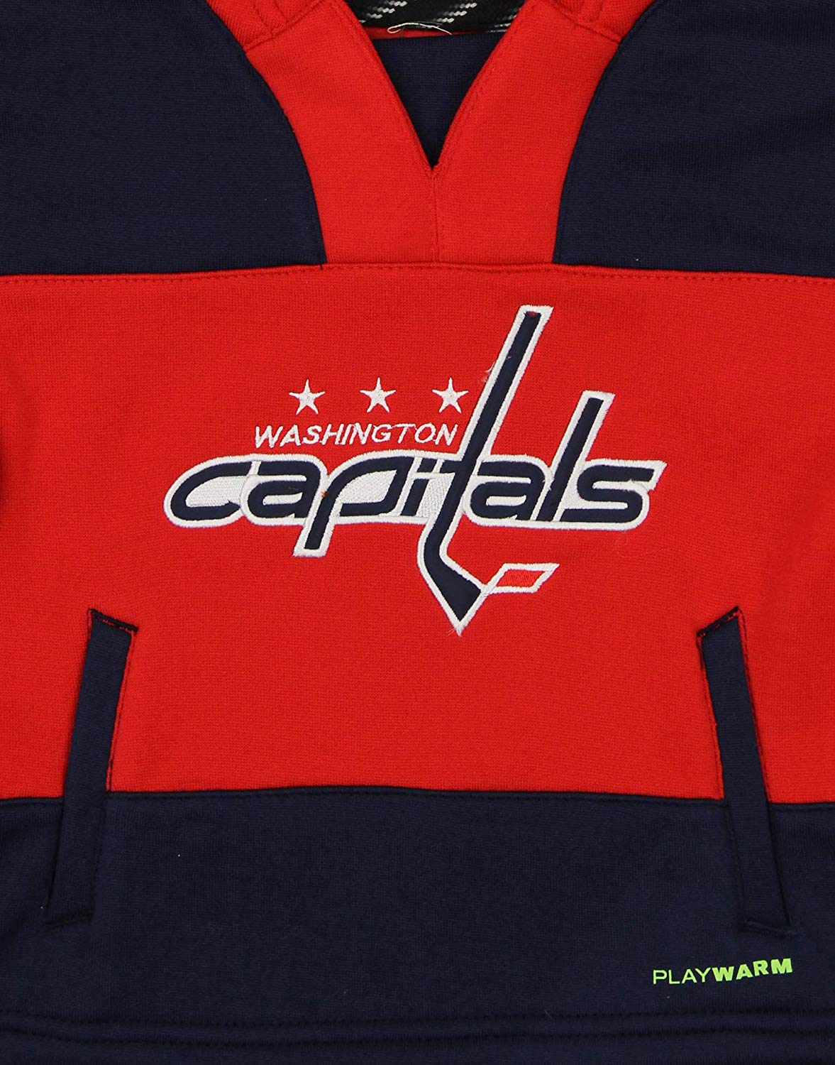 Red Outerstuff NHL Toddlers Washington Captials Offside Poly Fleece Hoodie