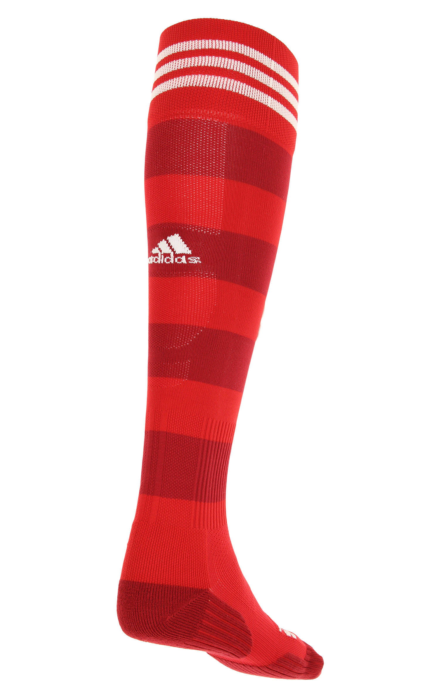 adidas soccer socks white with red stripes