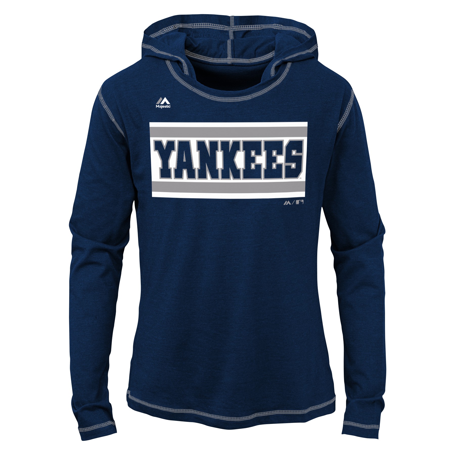 yankees hooded t shirt