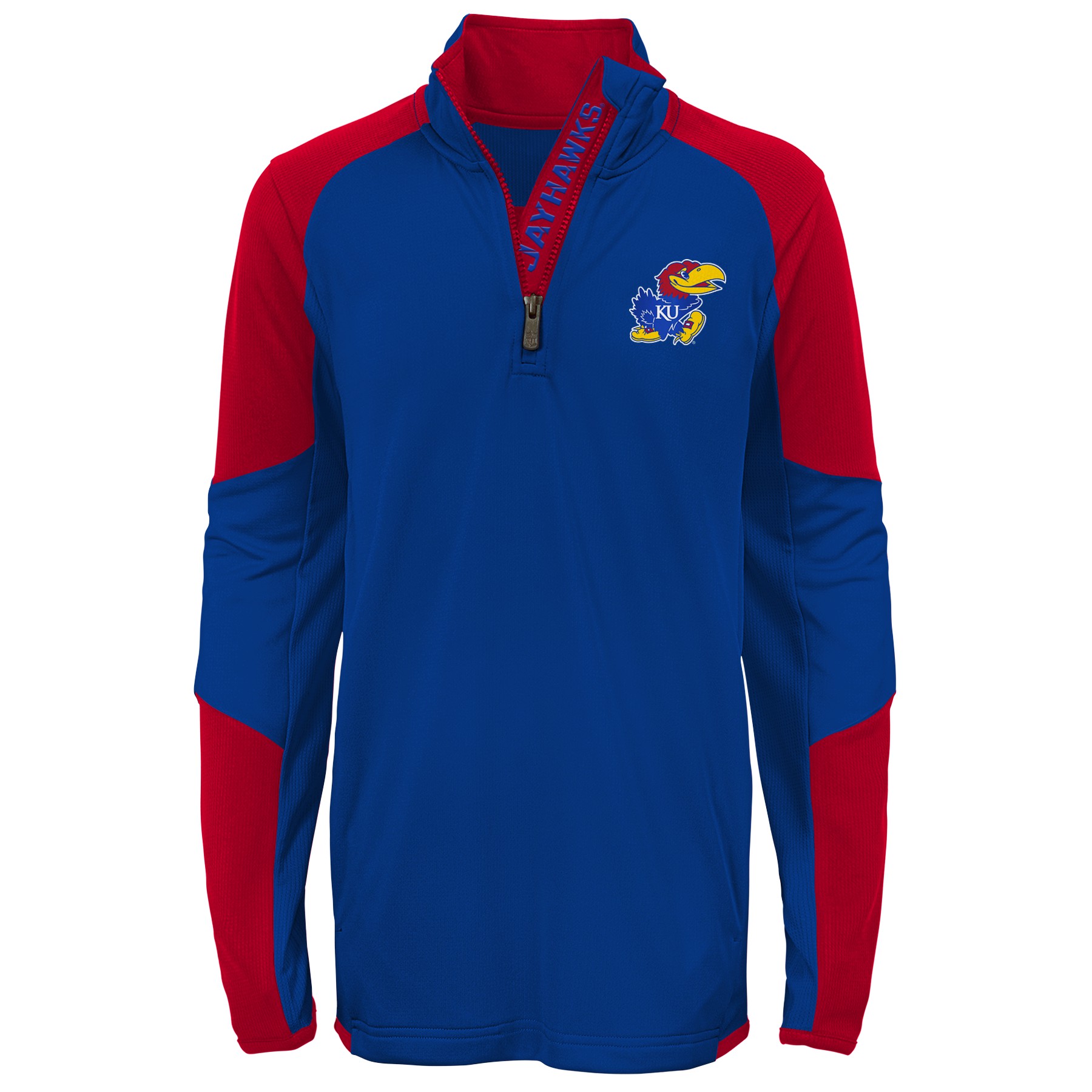 Outerstuff NCAA Youth Boys Kansas Jayhawks 1/4 Zip Pullover Top | eBay