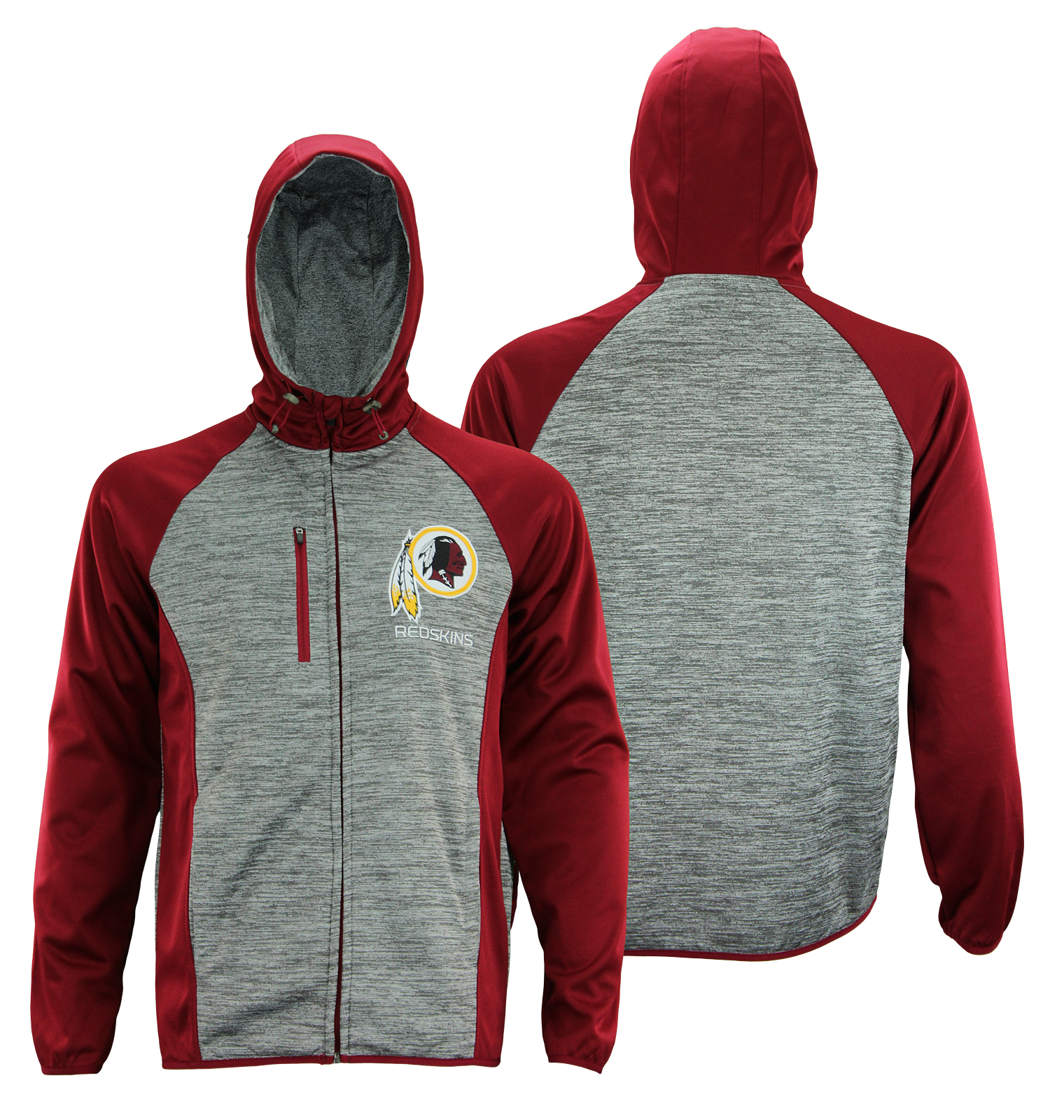 G-III Sports Men's NFL Washington Redskins Solid Fleece Full Zip Hooded ...