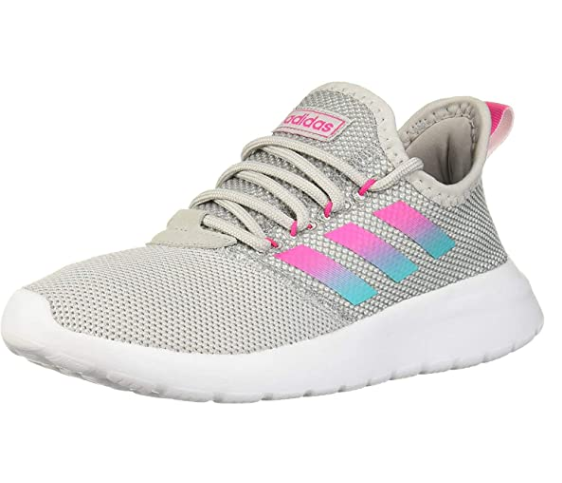 Adidas Women's Lite Racer RBN Running Sneakers, Grey/Shock Pink/Hi-Res ...