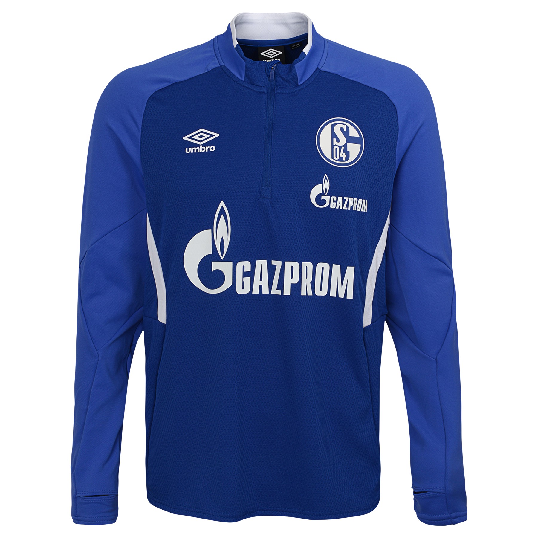 Download Umbro Men's FC Schalke 04 19/20 Half Zip Soccer Jersey ...