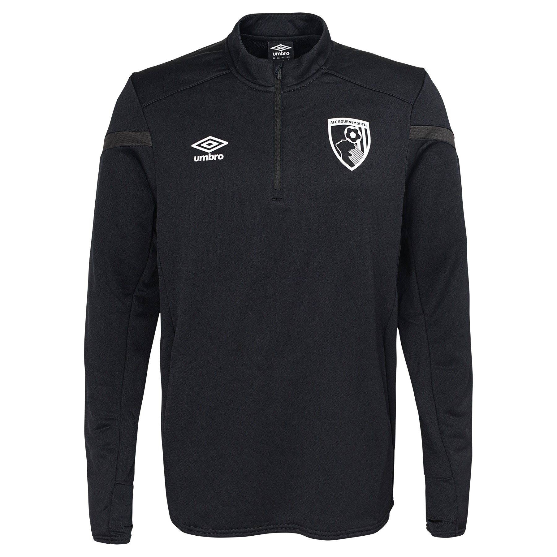 Download Umbro Men's AFC Bournemouth 19/20 Half Zip Soccer Jersey Shirt, Black/Phantom | eBay