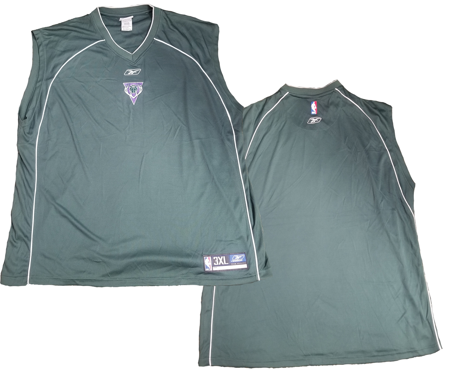 Reebok NBA Basketball Men's Milwaukee Bucks Shooting Shirt, Green | eBay