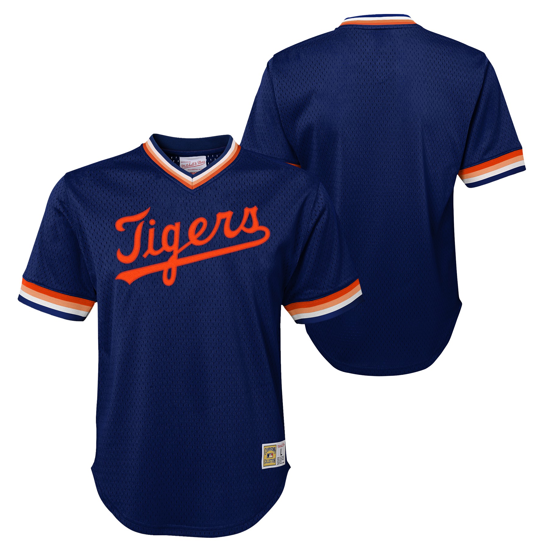 Mitchell & Ness NBA Youth (8-20) Detroit Tigers Throwback Mesh V-Neck ...