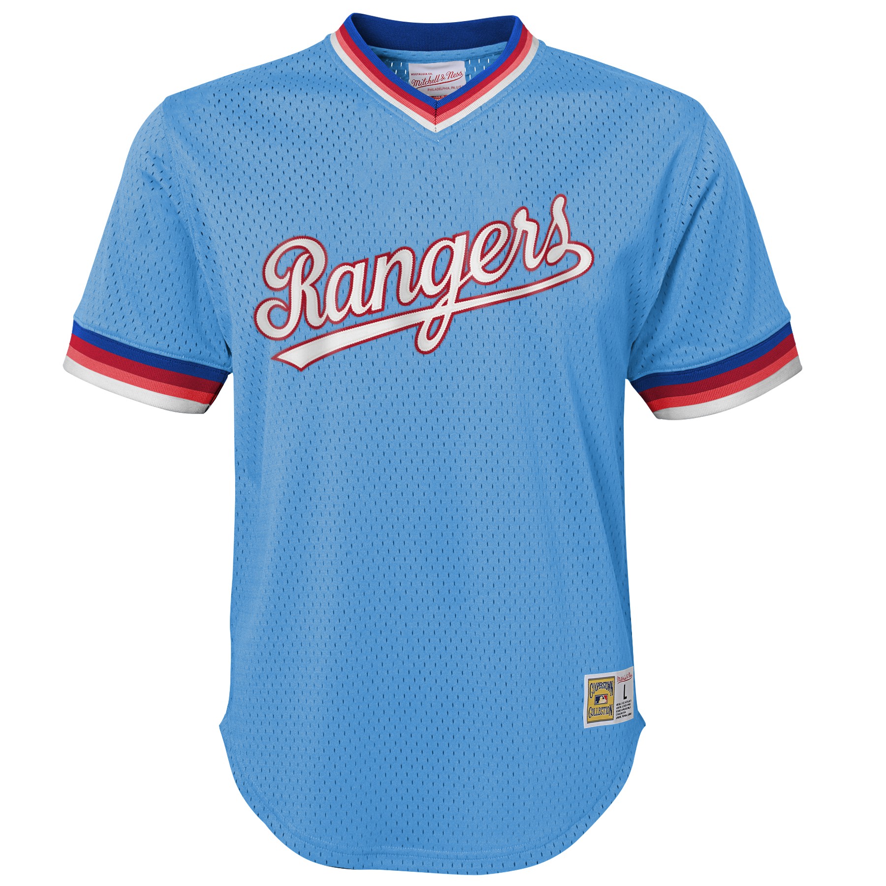 Mitchell & Ness NBA Youth (820) Texas Rangers Throwback Mesh VNeck