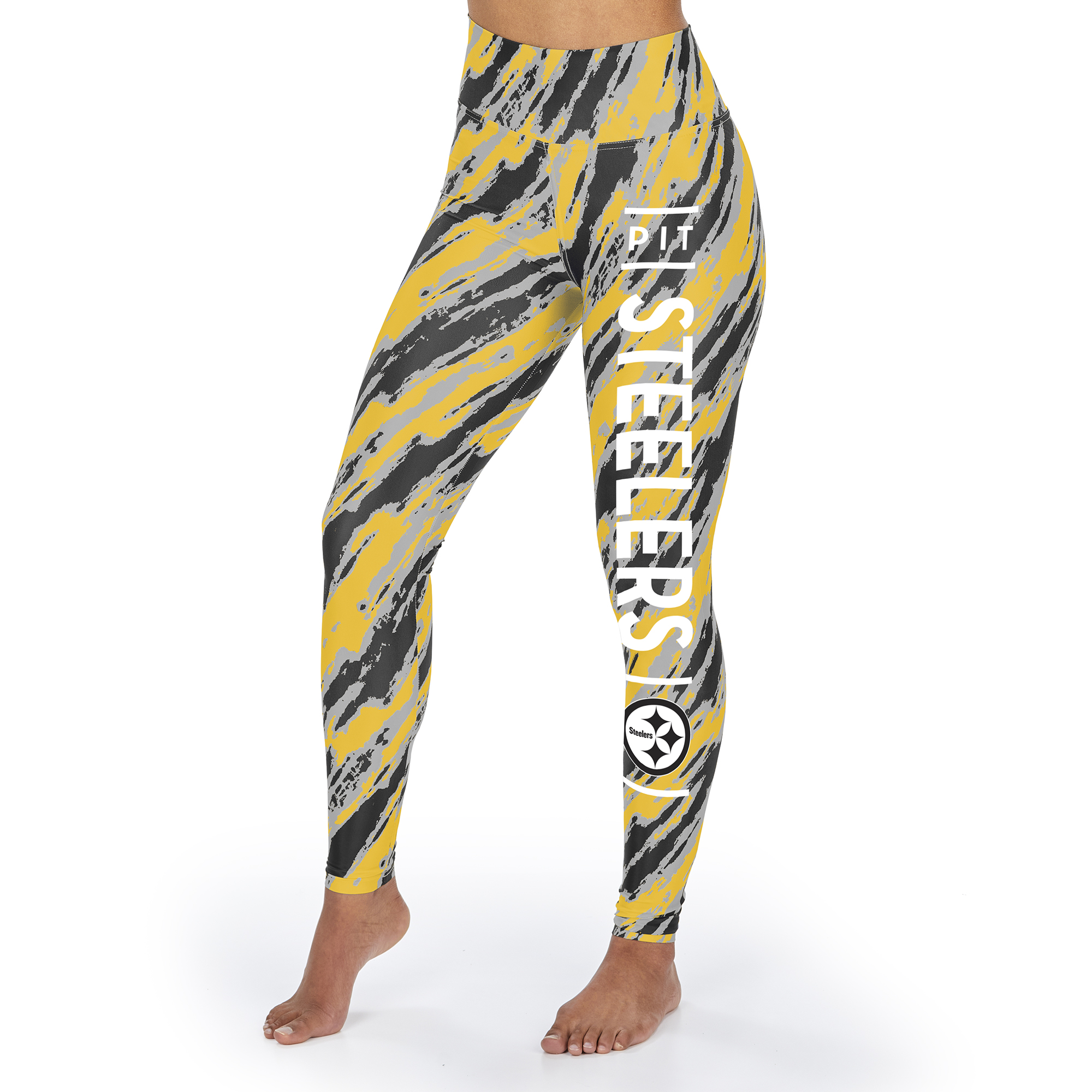 Team Color Zubaz Officially Licensed NCAA Womens Zebra Legging Sizes X