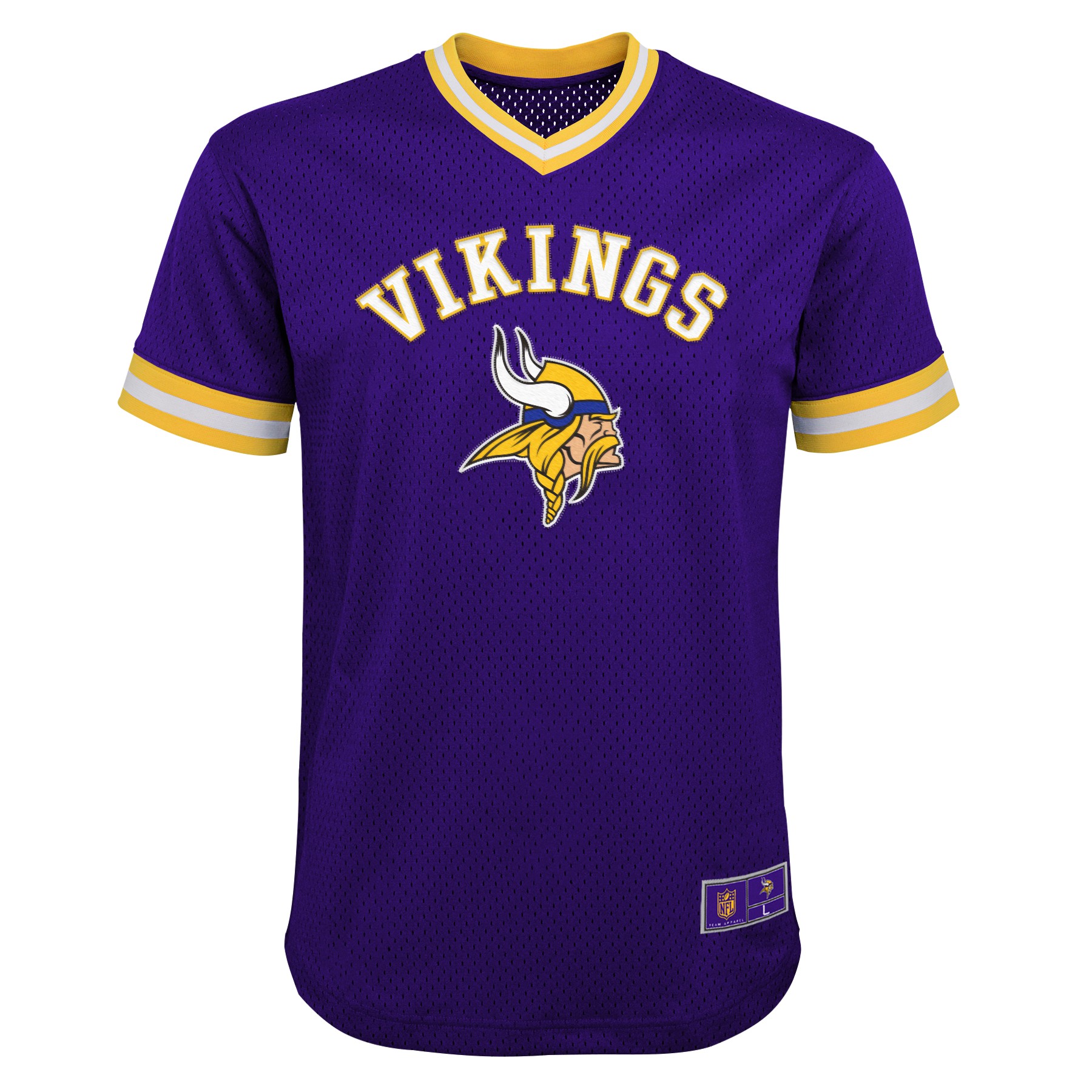 Outerstuff NFL Youth Boys (8-20) Minnesota Vikings Tackle Twill V-Neck ...
