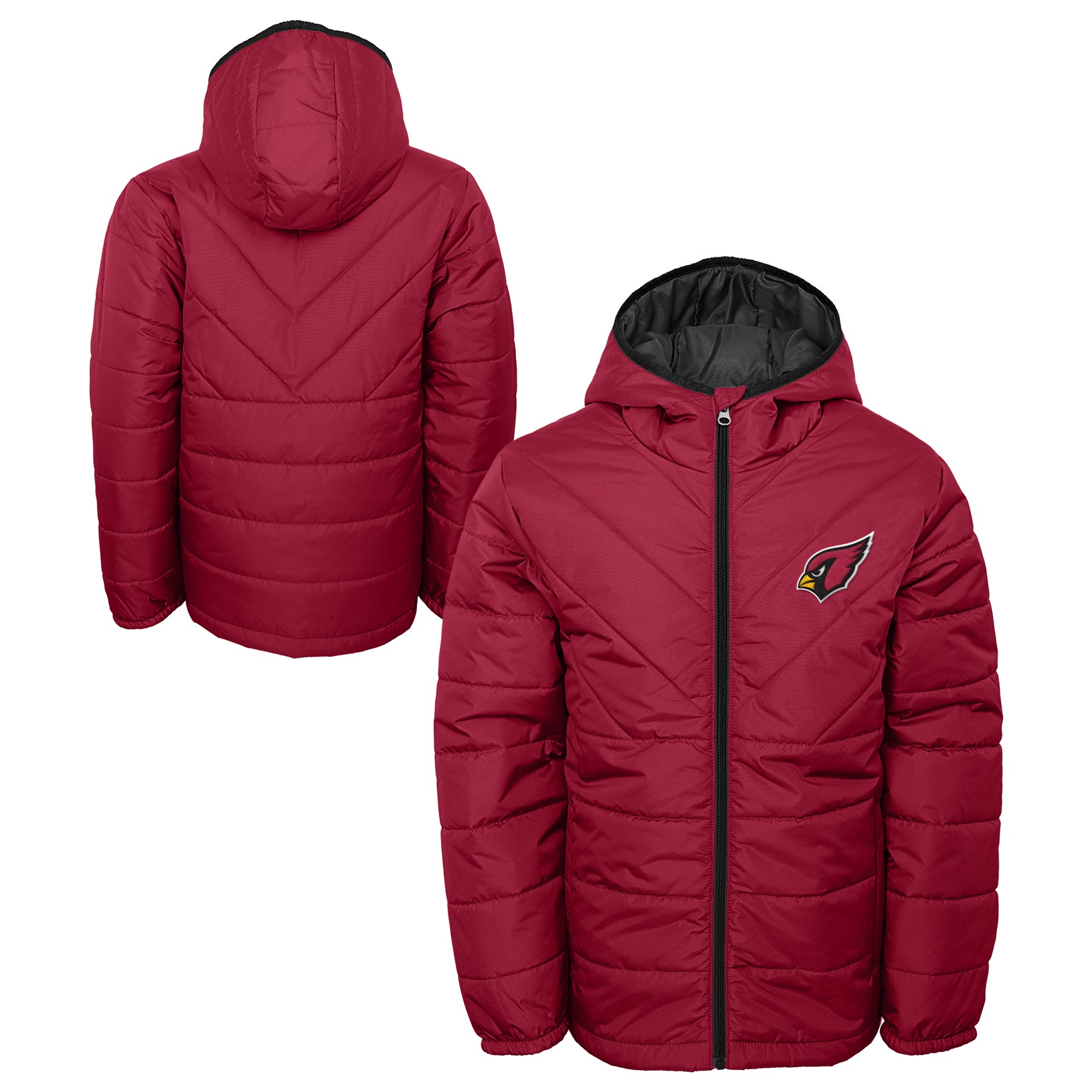 Outerstuff NFL Arizona Cardinals Big Boys Youth Full Zip Puffer Jacket