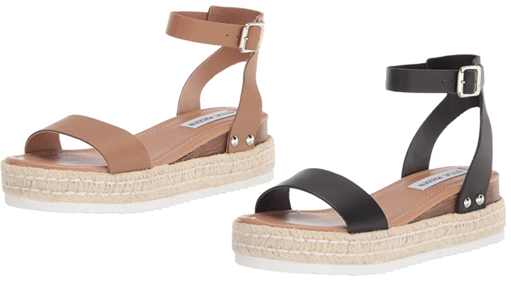 steve madden women's chaser flatform espadrille sandals