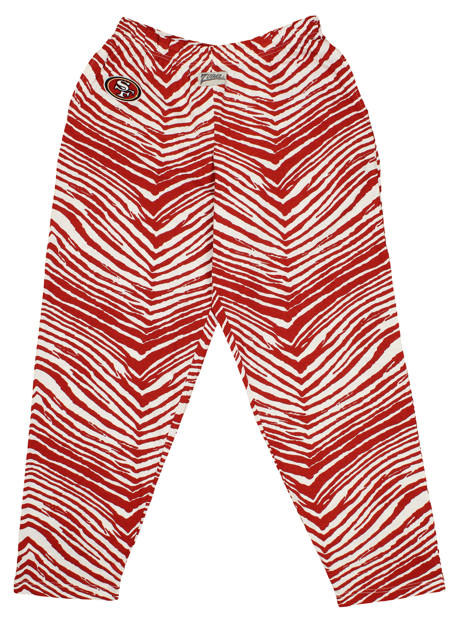 Zubaz NFL Men's San Francisco 49ers Single Line Zebra Print