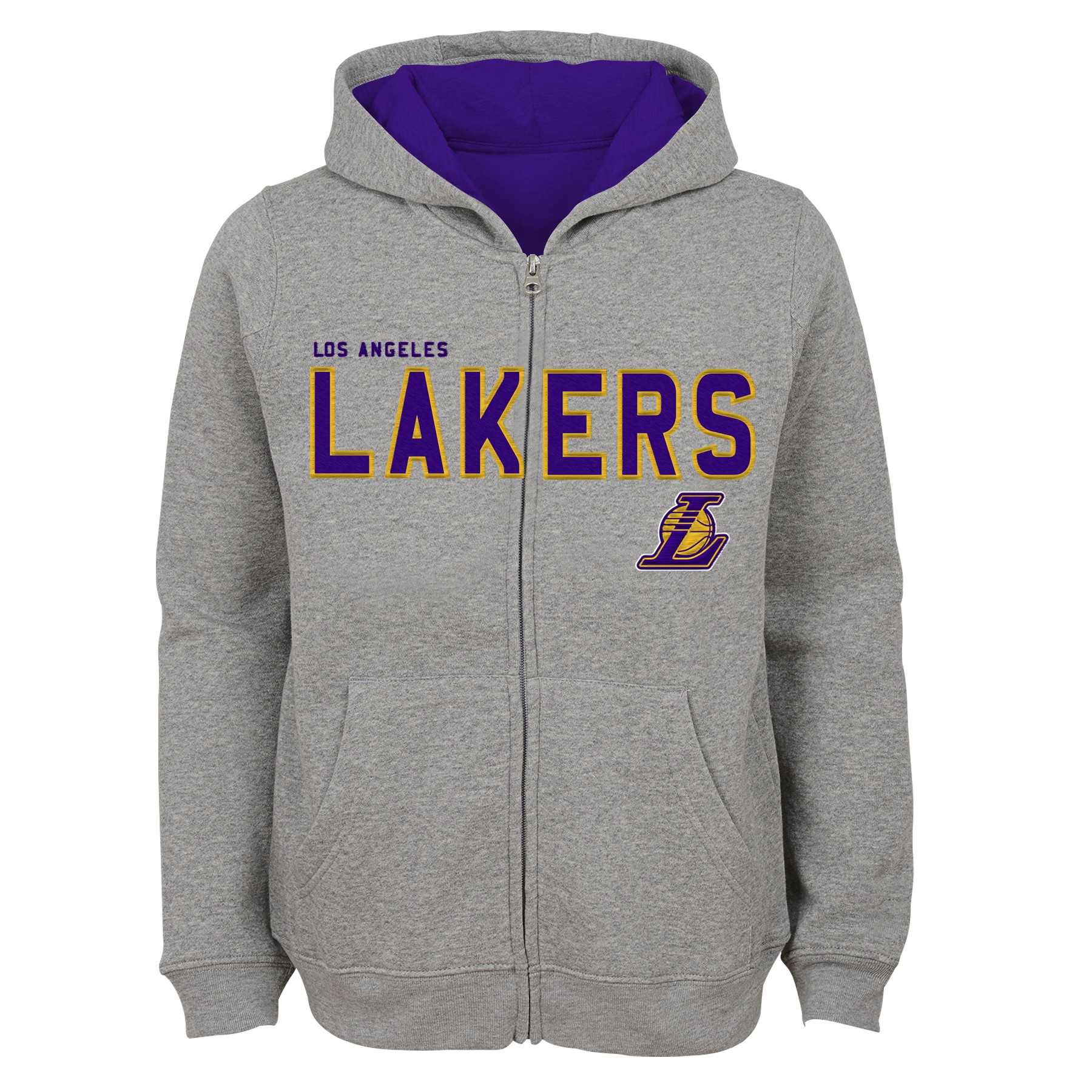 Outerstuff Los Angeles Lakers NBA Boys Kids (4-7) Stated Full Zip ...
