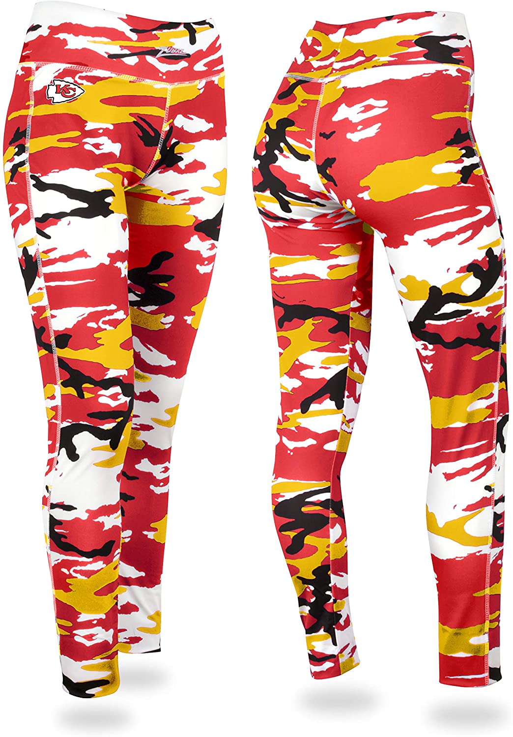 Zubaz Kansas City Chiefs NFL Women's Camo Print Legging, Red/Gold | eBay