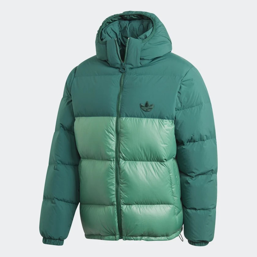 adidas green puffer jacket